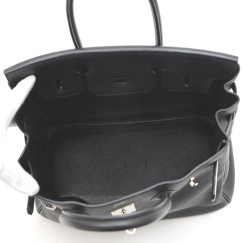 エルメス バーキン30 トリヨンクレマンス ブラック シルバー金具 □O