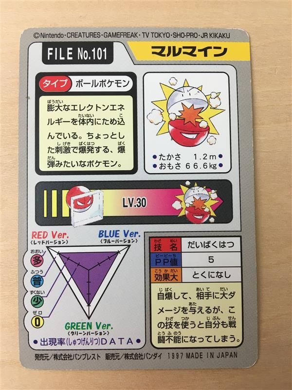 ポケモンカードダス】ビリリダマ マルマイン - メルカリ