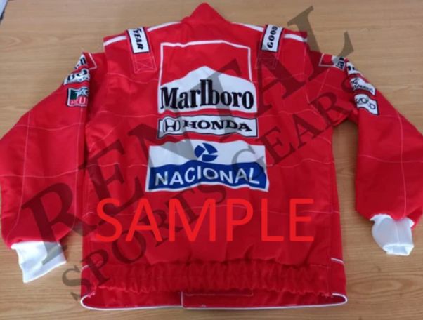 新品 アイルトン・セナ F1 カートレーシングジャケット オーダーメイド