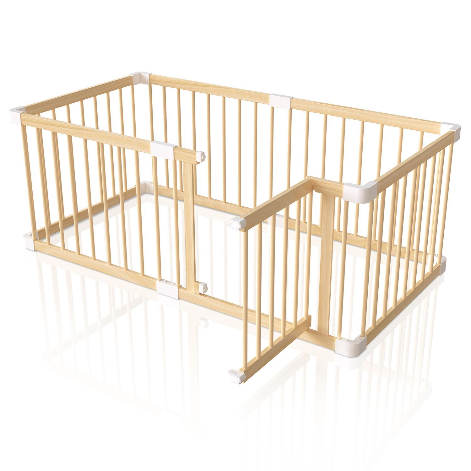 ペットサークル 木製 ベビーサークル 6枚 165×84×61cm ハイ