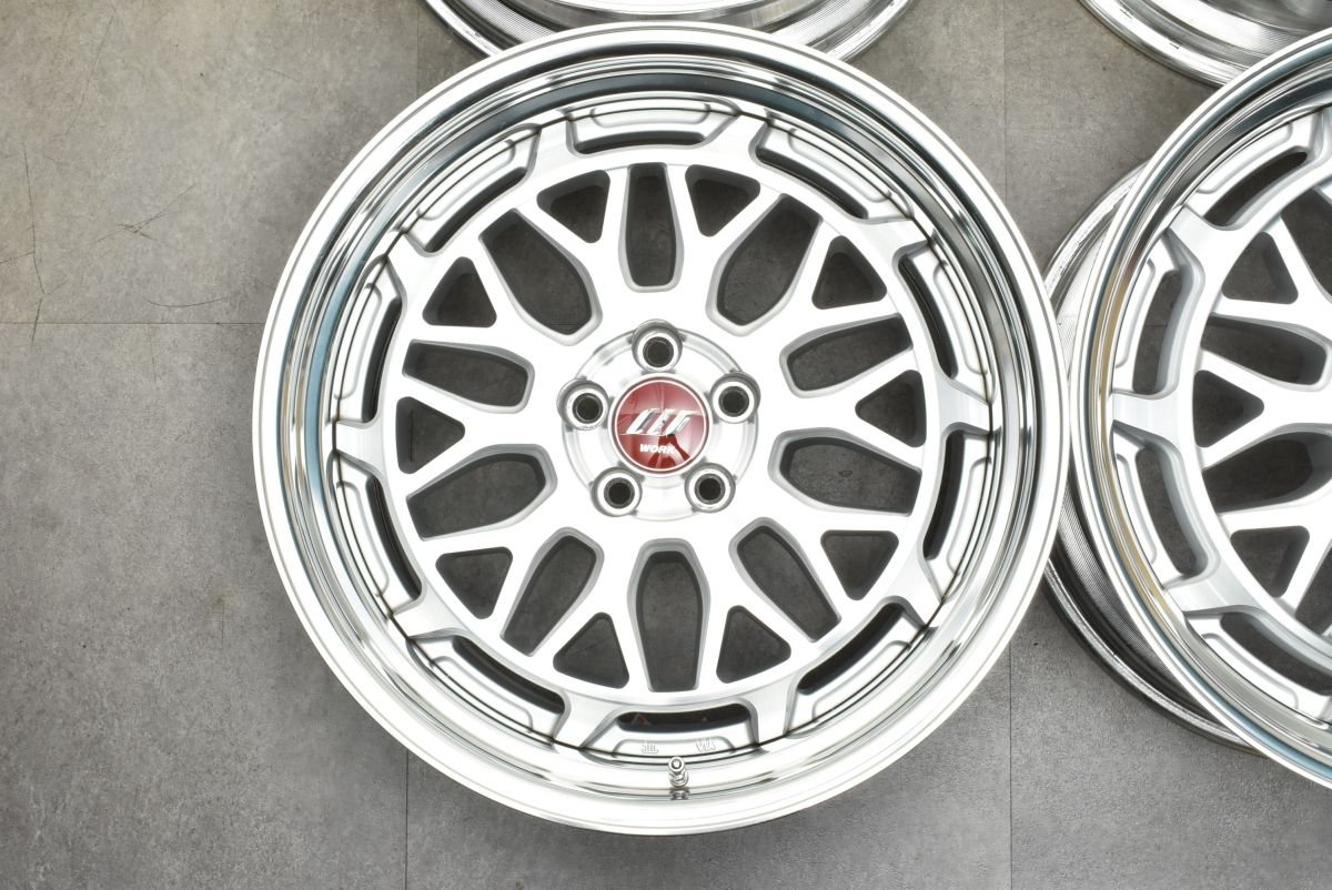 良好品】WORK シーカー MX 18in 8.5J +38 9J +25 PCD100 4本セット 86 