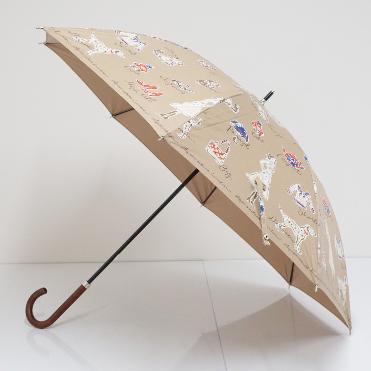 訳あり 新品アクアスキュータム 日本製 長傘 雨傘 犬 UV街角 ロンドンガール ce015-82060-02b.jpg?basethum=225