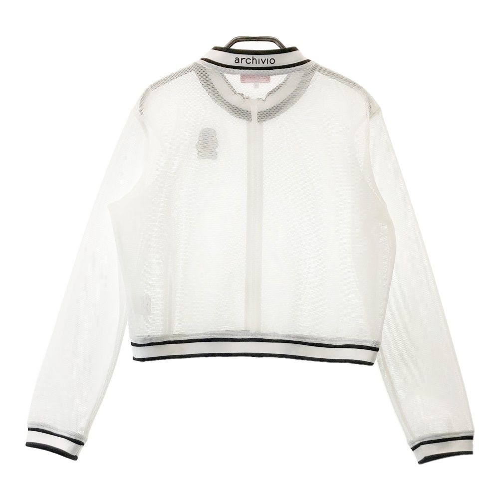 サイズ 40 ARCHIVIO アルチビオ モデル メッシュ ジップジャケット ホワイト系 240101535919 ゴルフウェア レディース ストスト