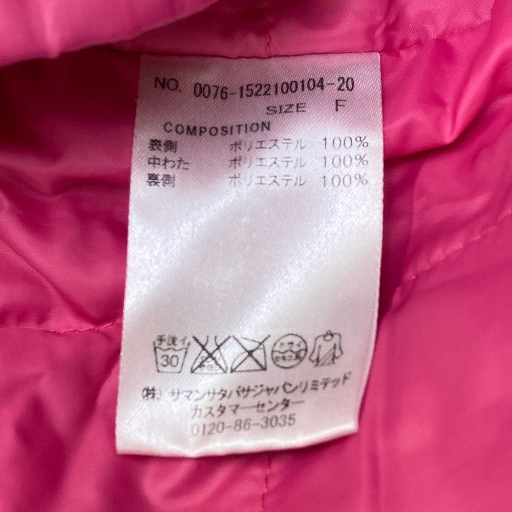 【新品未使用】Samantha Thavasa No.7 パンツ　ゴルフ サイズ：F SAMANTHA THAVASA サマンサタバサ no7 中綿パンツ