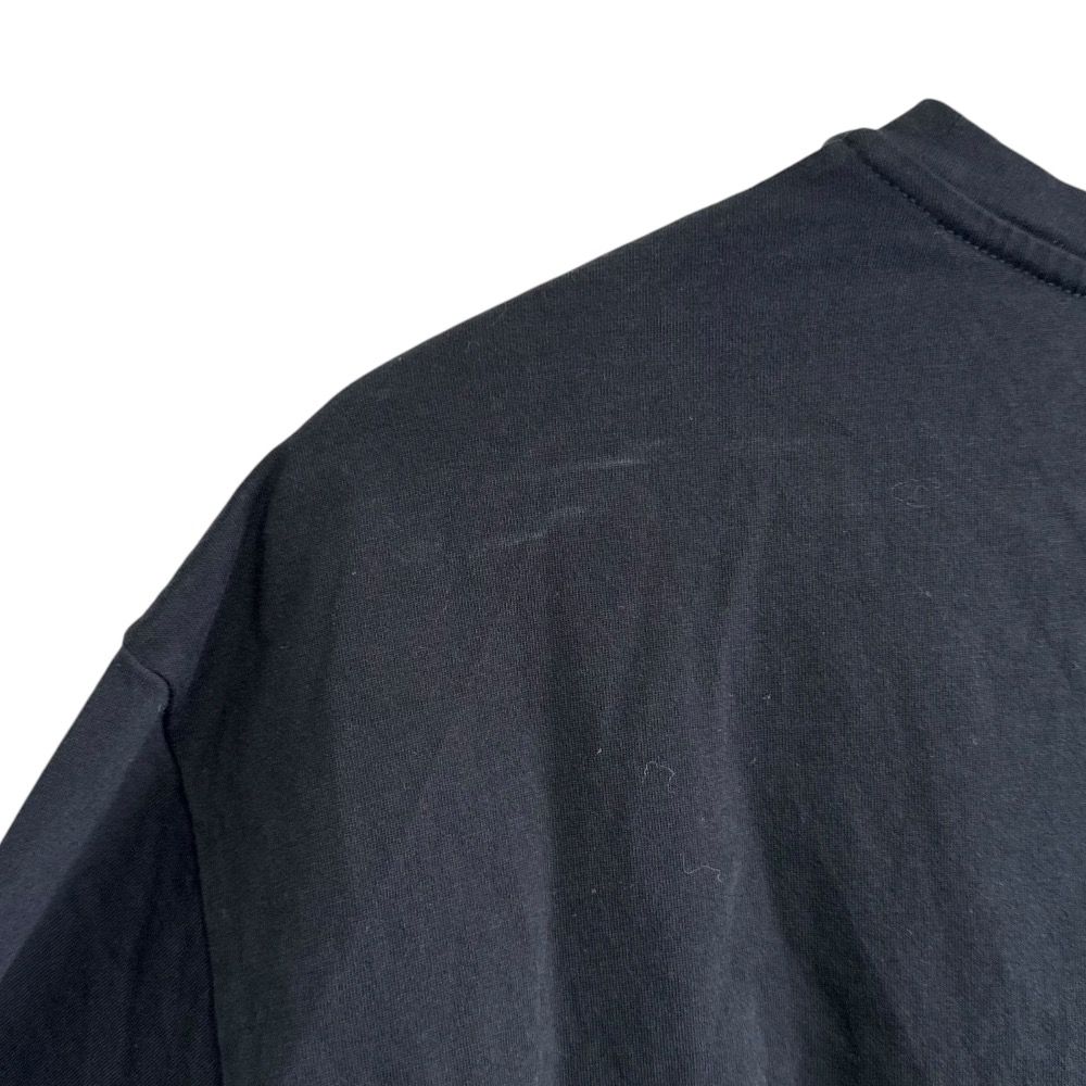 美品 GIORGIO ARMANI ジョルジオアルマーニ プリント 半袖 クルーネック Tシャツ カットソー 42 ブラック レディース 古着 中古 GIORGIO ARMANI - 美品 GIORGIO ARMANI ジョルジオアルマーニ
