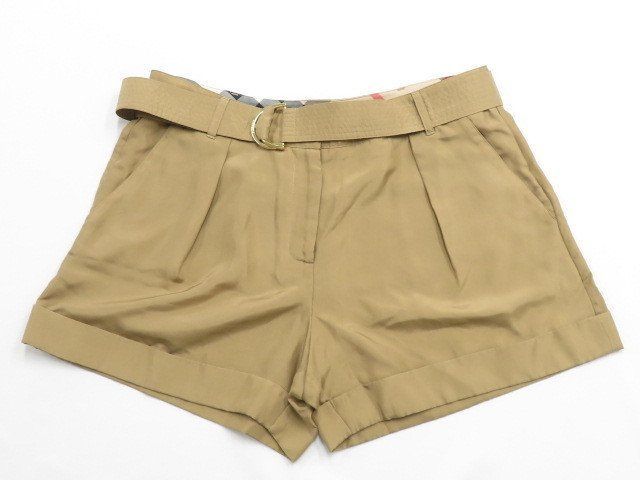 新品 BURBERRY ビンテージチェック シルク ショートパンツ L 1826