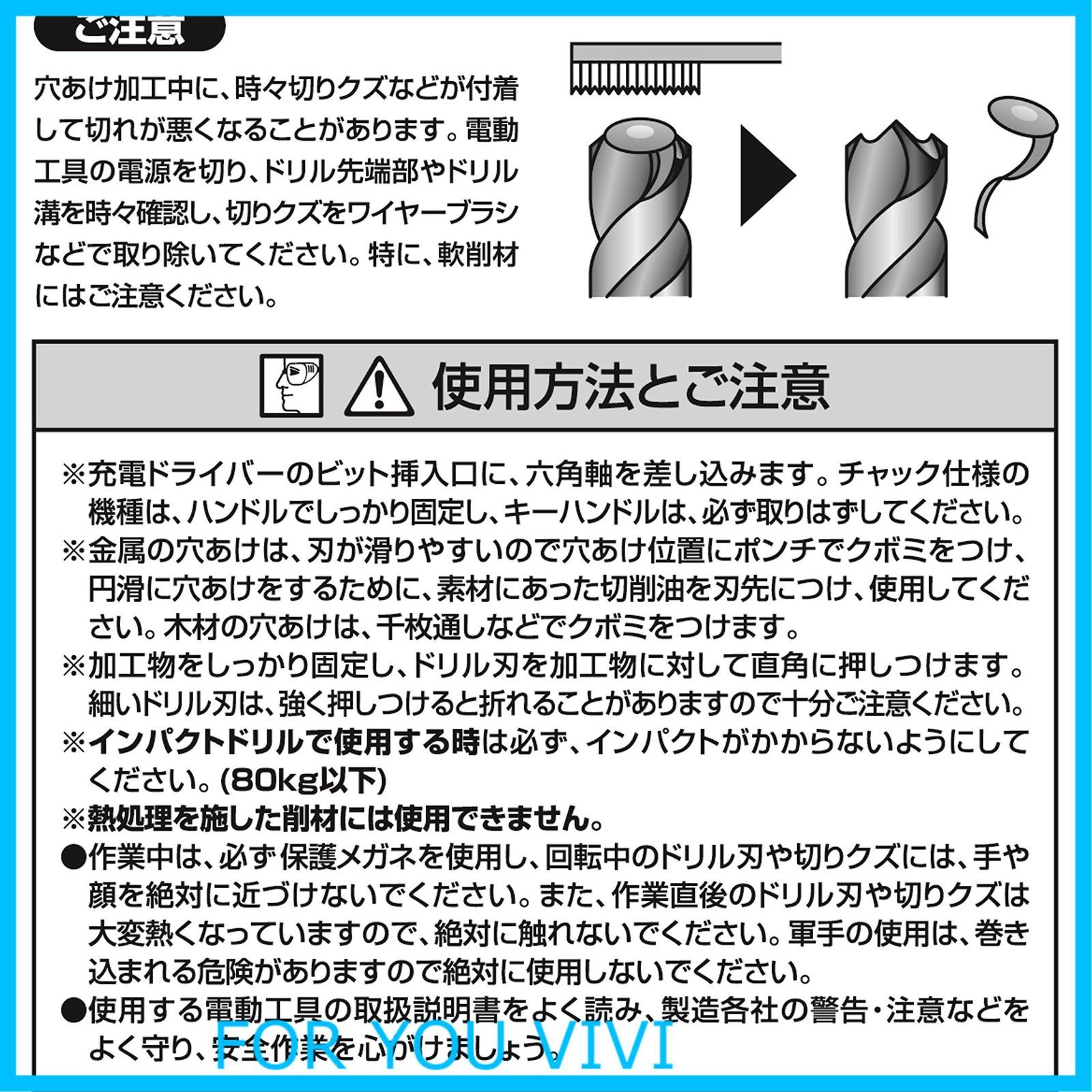 数量限定】イチネンアクセス RELIEF(リリーフ) 鉄工ドリル 10本組 六角