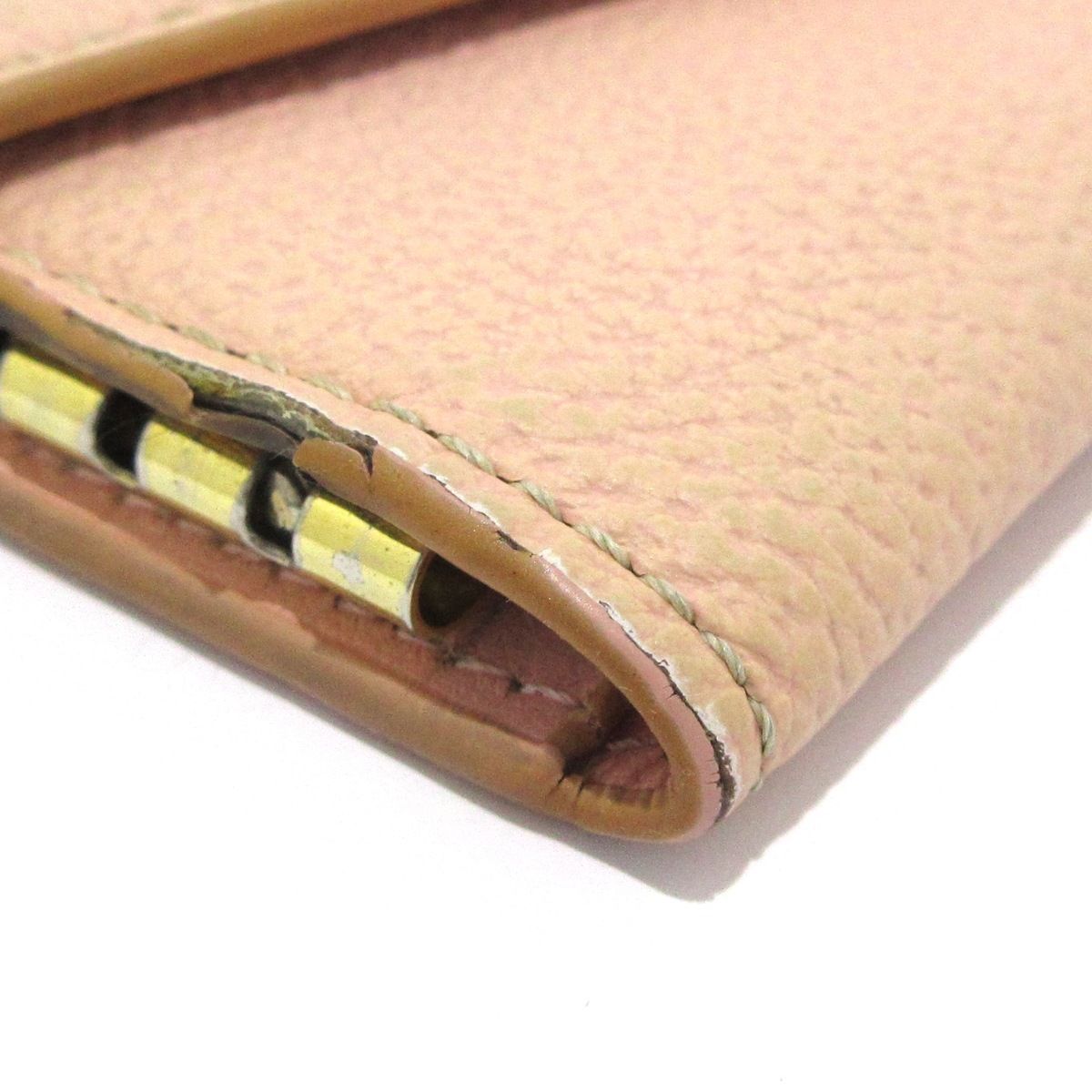 【新品未使用品】BONAVENTURA ボナベンチュラ　キーケース　キャメル BONAVENTURA(ボナベンチュラ) キーケース - ピンクベージュ 4連