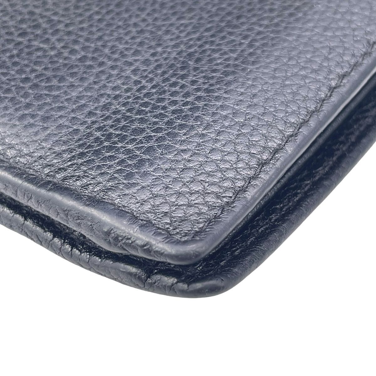 中古】 CHANEL シャネル メンズ財布 二つ折り札入れ カーフレザー