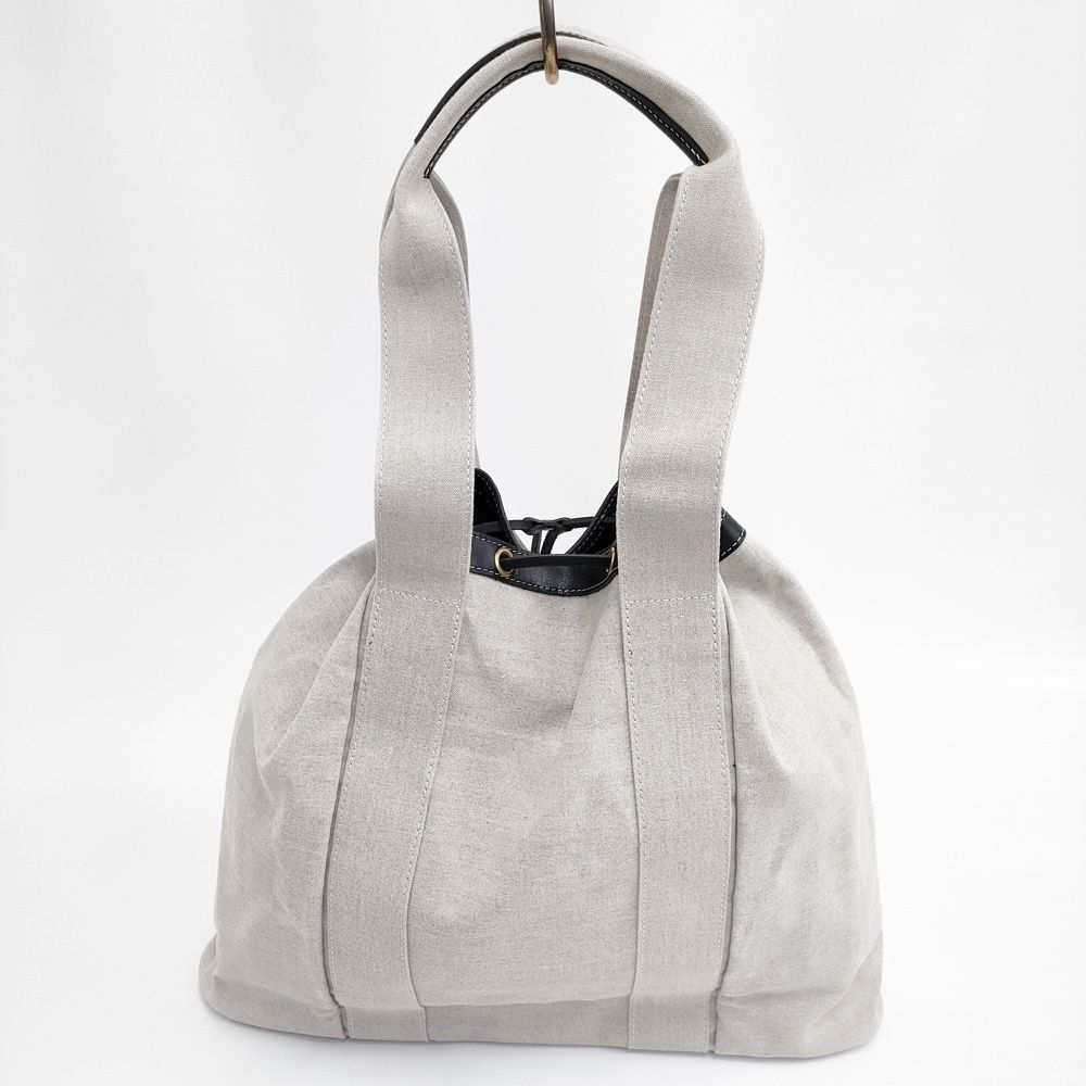 # MARINE DAY 新品 HUNTER 定価29700円 巾着 トートバッグ グレージュ レディース マリンデイ【中古】5-0813G◎ MARINE DAY 新品 HUNTER 定価29700円 巾着 トートバッグ グレージュ