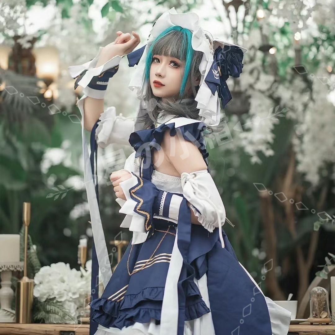 アズールレーン チェシャー コスプレフルセット 即購入可】ウィッグ付