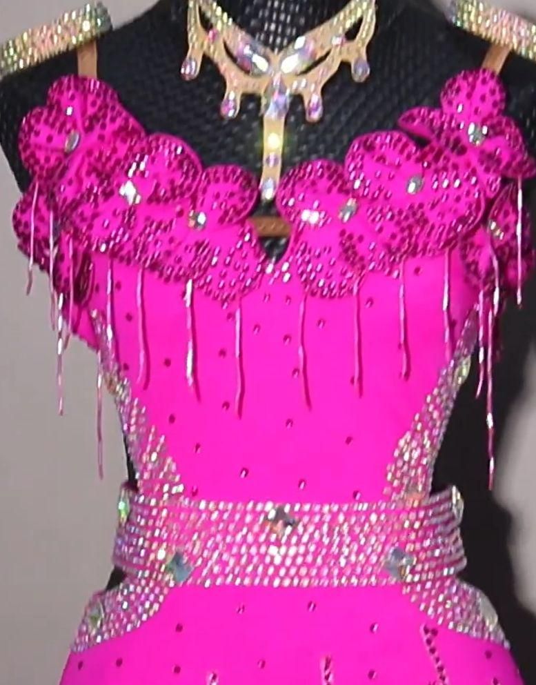 ラテンワンピースドレス