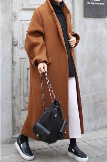 オーバーサイズ ロング チェスターコート アウター コート ロング丈