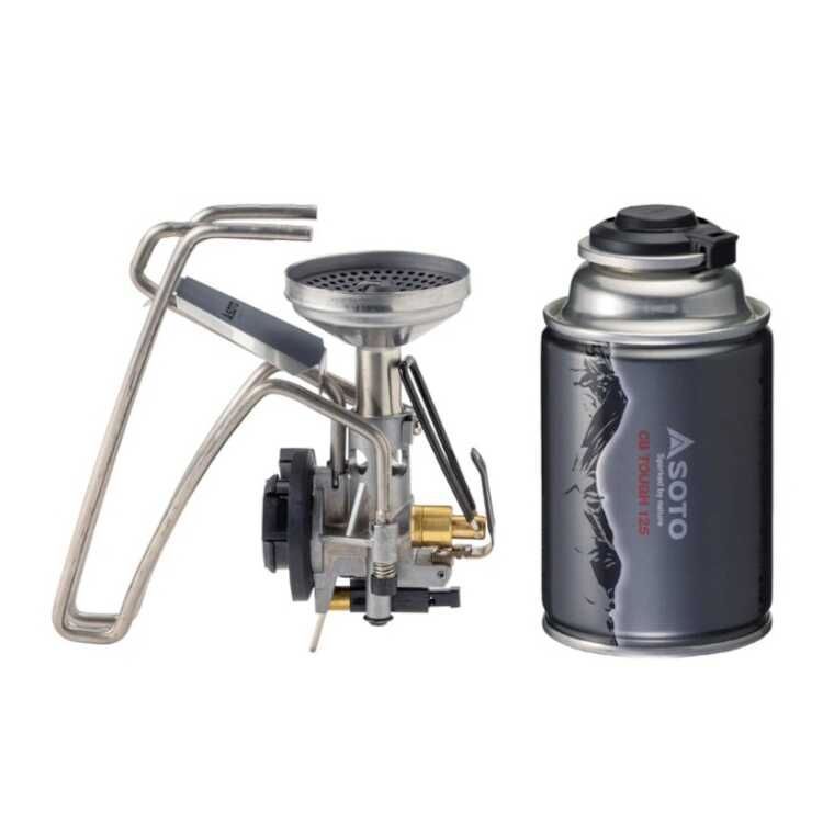 新富士バーナー SOTO レギュレーターストーブTriTrail トライトレイル ＆CB TOUGH 125 セット シルバー ST-350TB SHINFUJI BURNER ♥