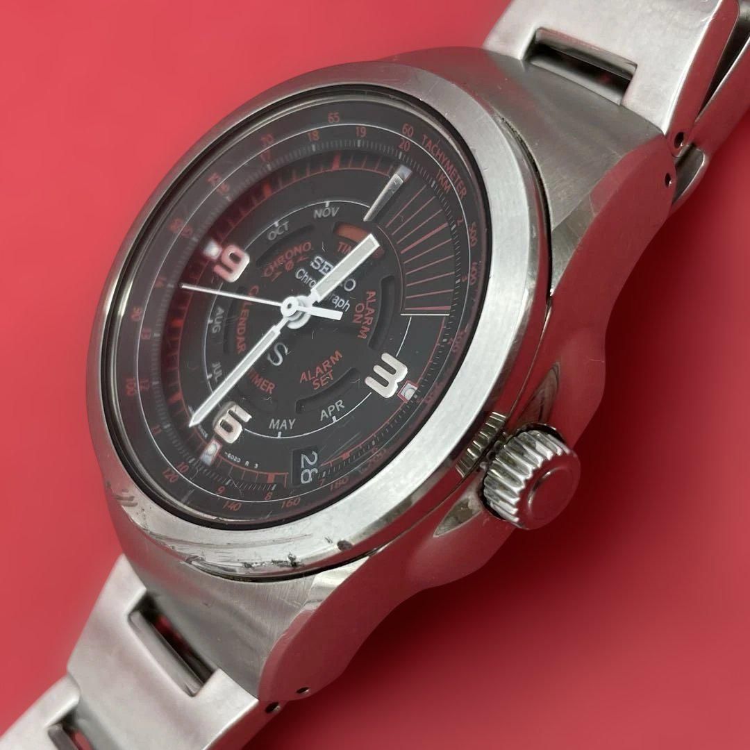 SEIKO SUSサス クロノグラフ 6M26-6020 黒文字盤 ダンシングハンズ