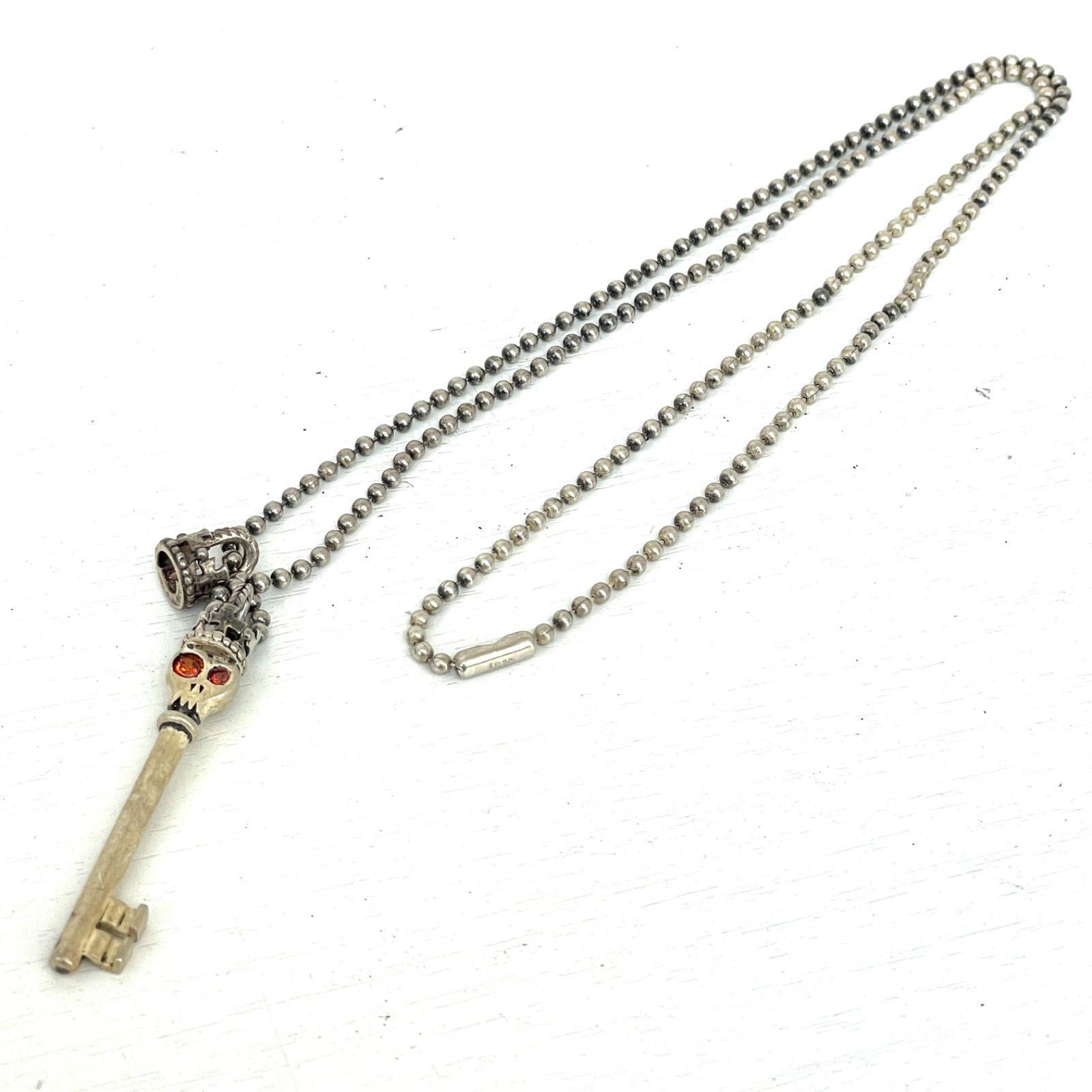 LION HEART ライオンハート ネックレス スカル 王冠 キーモチーフ 