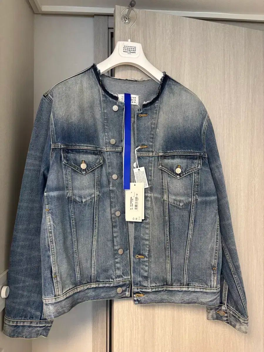 Maison Margiela メゾンマルジェラ 襟なし デニム ジャケット 52
