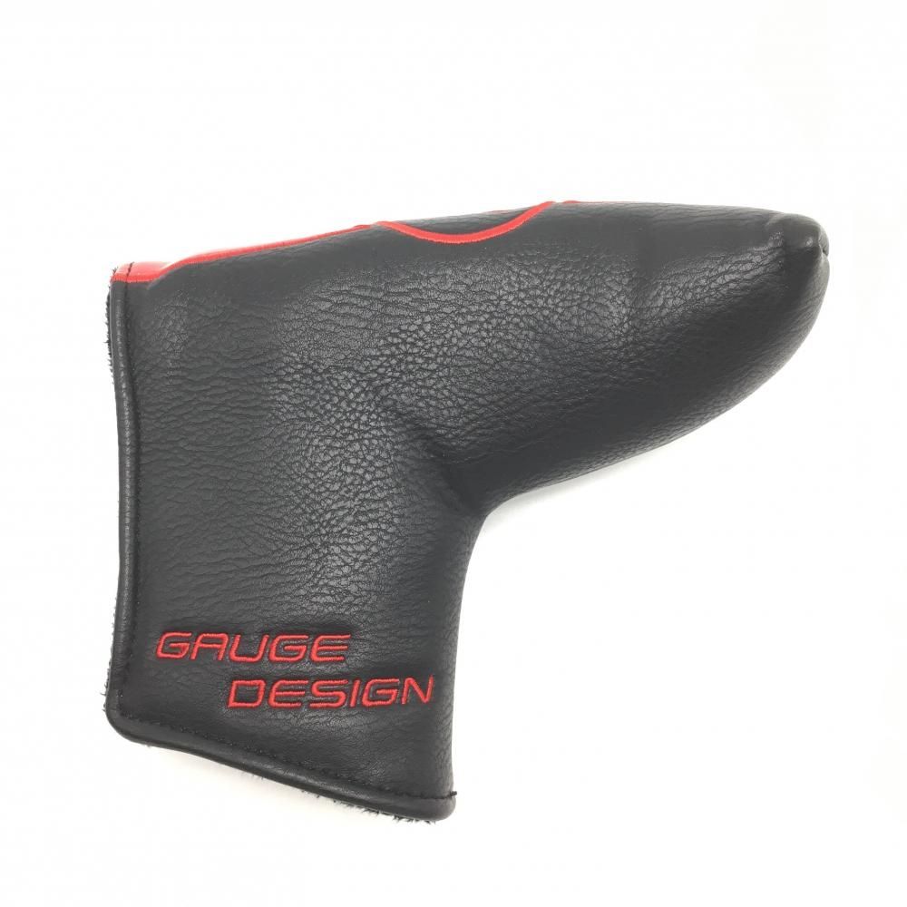 超美品】ゲージデザイン パターカバー 黒×レッド ピン型ゴルフ