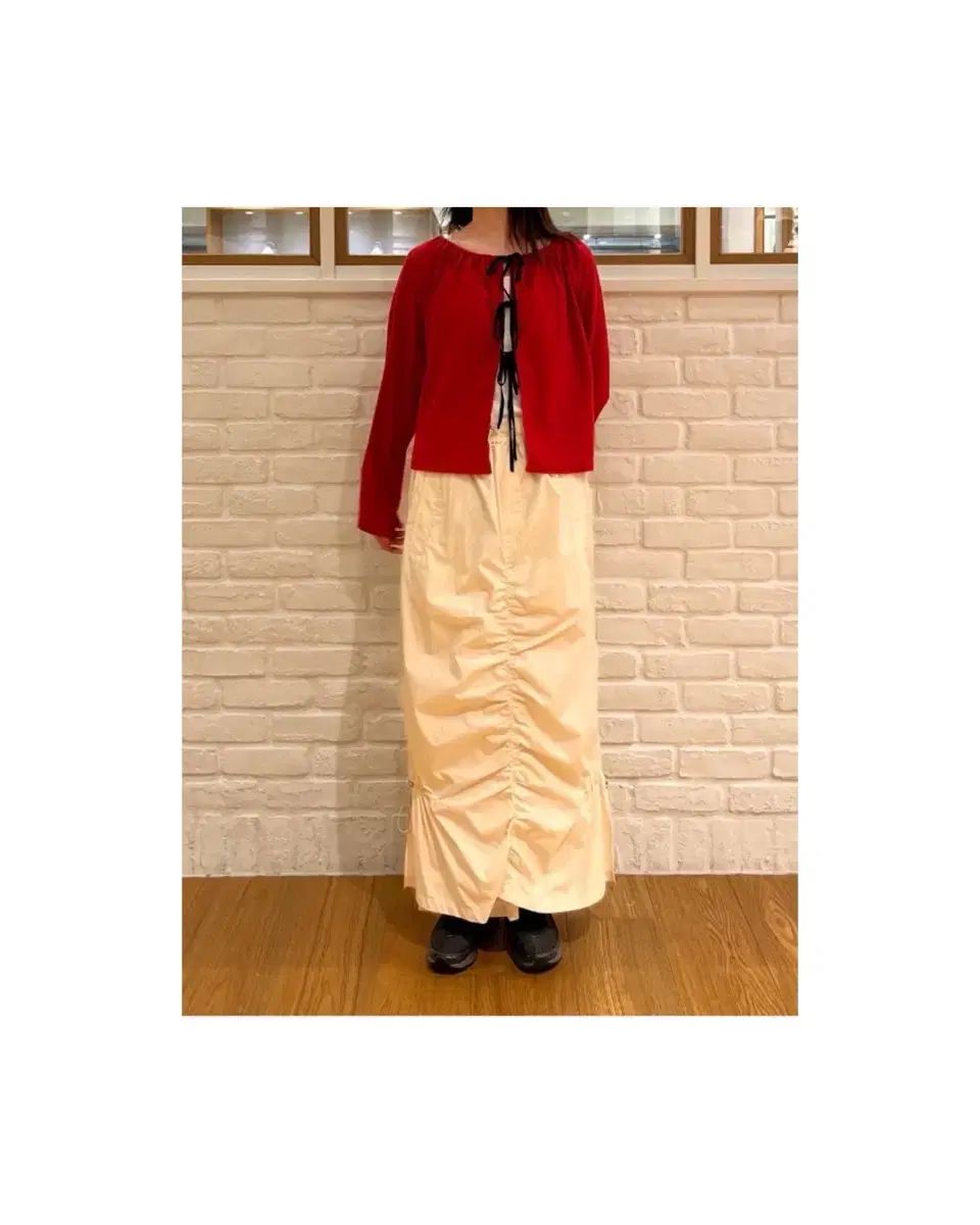 BEAMS ビームス シャーリング ロング スカート