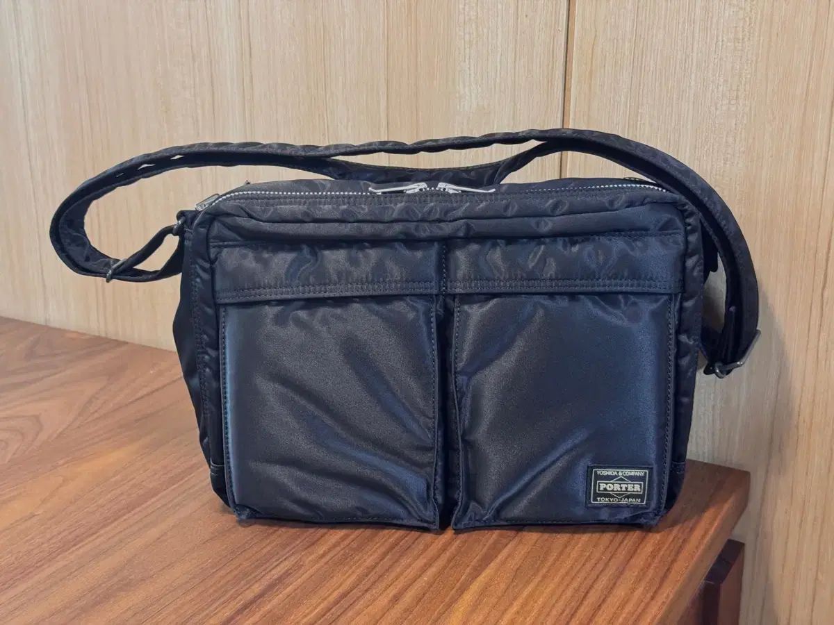 Porter ポーター オール ニュー タンカー スリングバッグ W zip L ブラック|サグ