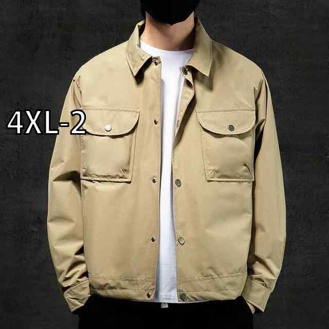 4XL-2 秋冬 コーデ メンズ 服 シンプル ファッション オシャレ 大人 かっこいい 大きいサイズ ストリート 紳士服 アメリカン ワーク ジャケット カジュアル ジャケット レトロ
