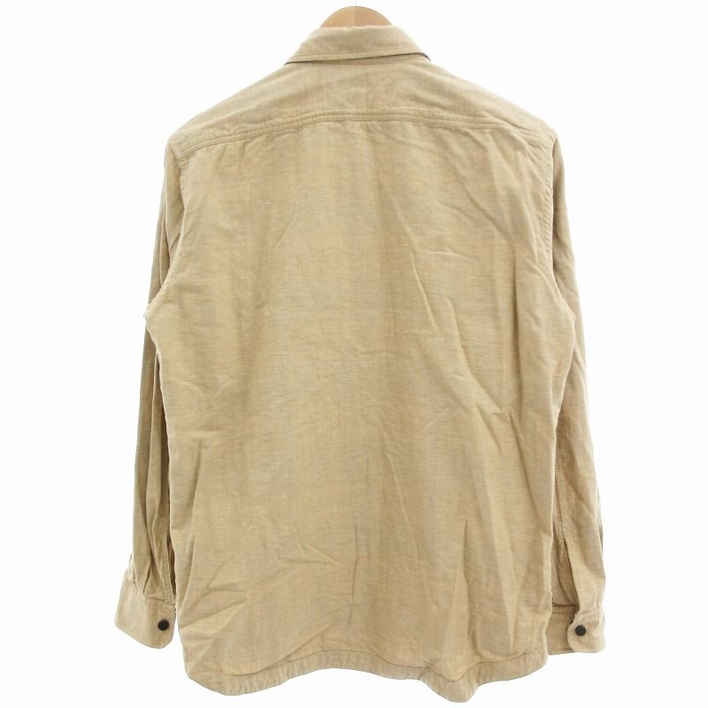 美品 ラコステ 麻綿混 リバーシブル 長袖シャツ L位 チェック ベージュ 美品 ラコステ 麻綿混 リバーシブル 長袖シャツ L位 チェック