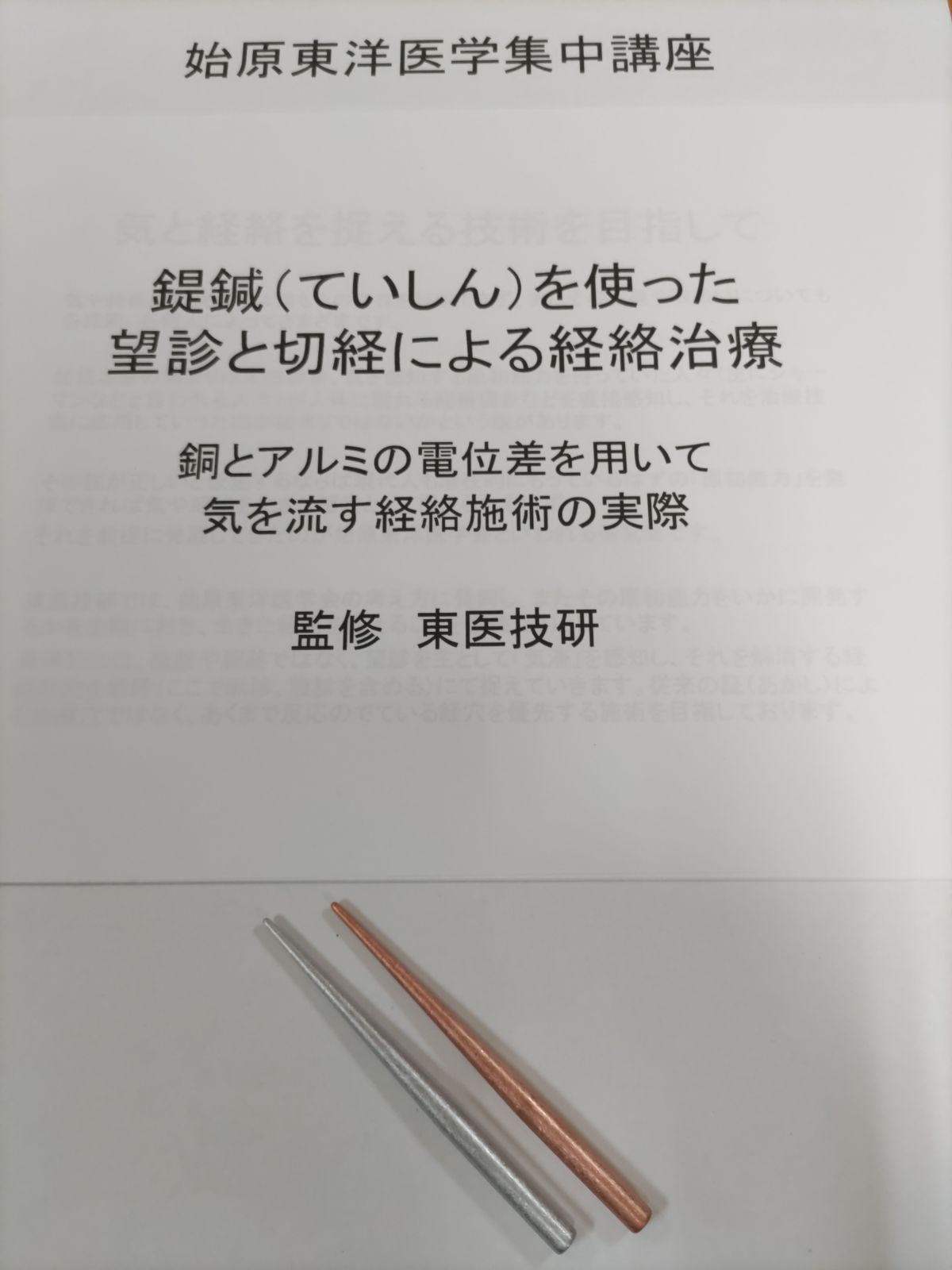現代式てい鍼 標準 付き 始原経絡治療講座