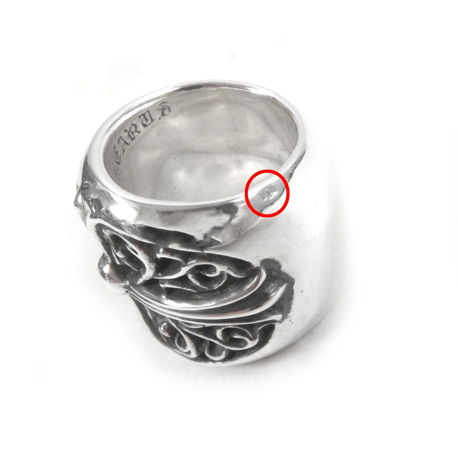 美品□CHROME HEARTS クロムハーツ クラシックオーバルクロス SV925 