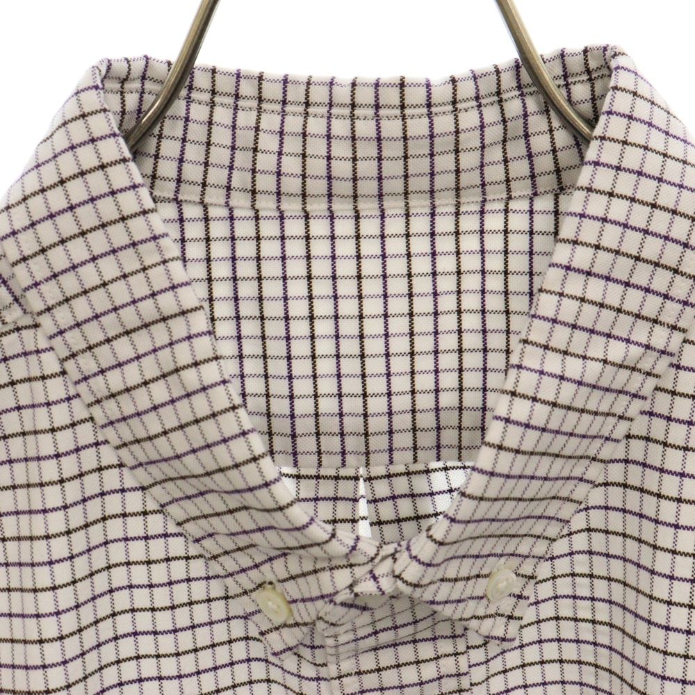 BEAMS (ビームス) 22AW × SSZ ELBOW PATCH SHIRT チェック柄長袖シャツ