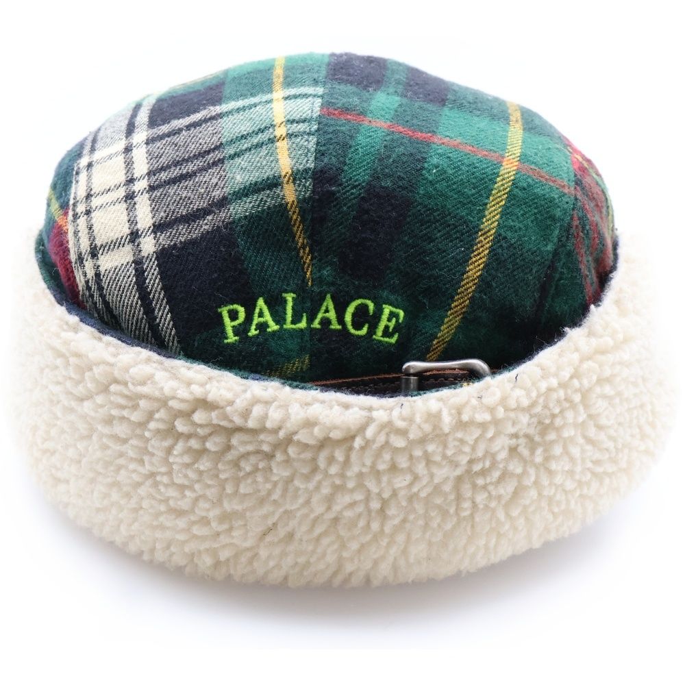 Palace Skateboards パレススケートボーズ ×POLO by Ralph Lauren POLAR FLEECE HUNTING CAP ポロラルフローレン ポーラー フリース チェック ボアライニング ハンティングキャップ マルチ