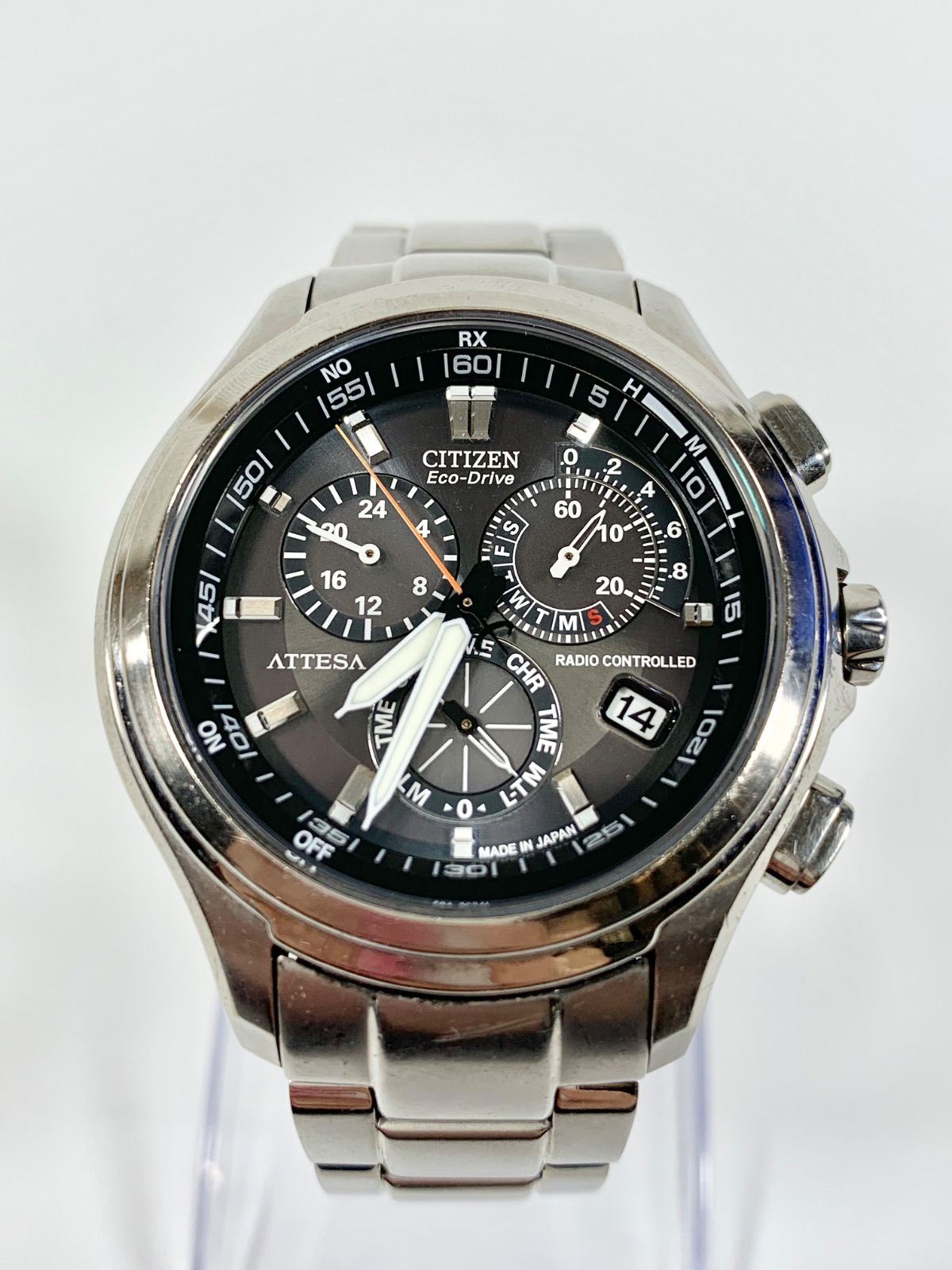 CITIZEN アテッサ エコドライブ クロノグラフE610-S104840 現状品】CITIZEN シチズン Eco-Drive エコドライブ ATTESA