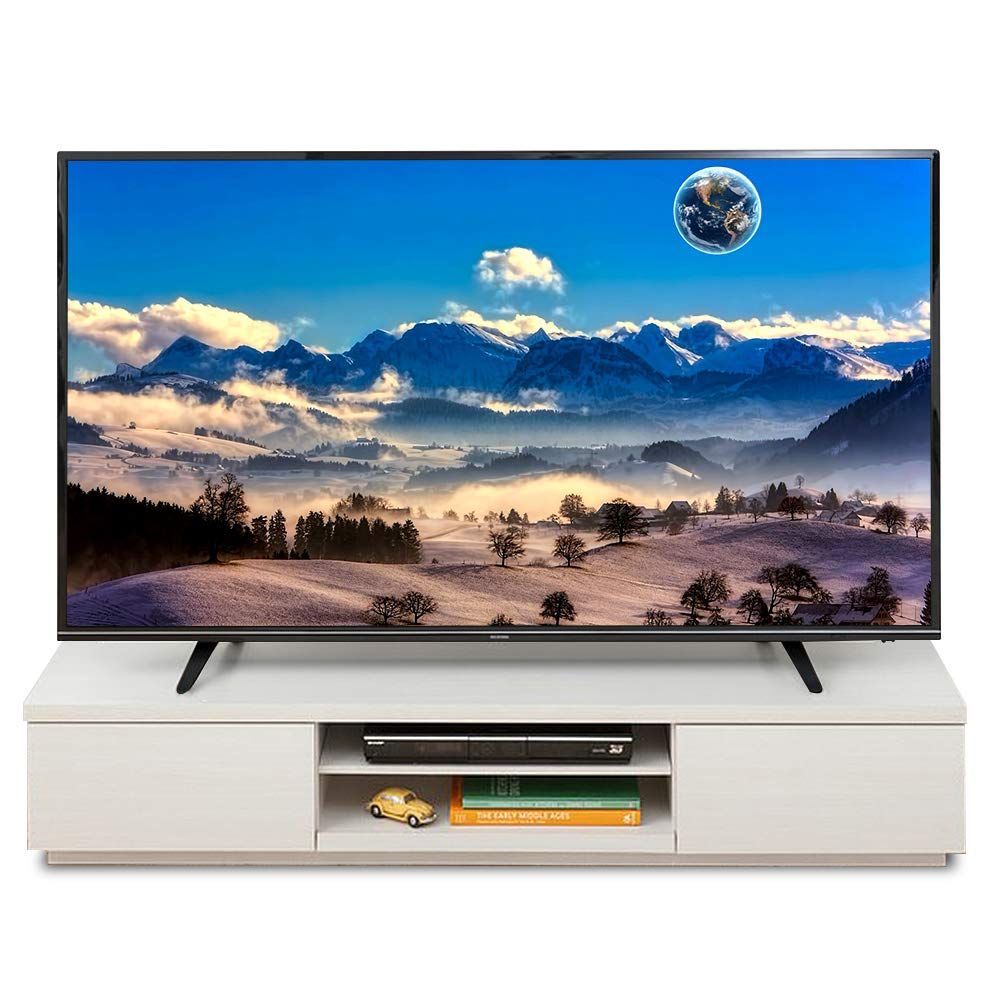 【新着商品】幅150cm ローボード 奥行38.8cm 高さ28.2cm テレビボード 32型 43型 テレビ台 オフホワイト 扉付 アイリスオーヤマ 組み立て 耐荷重40kg 【32-65V型推奨】 BAB-150