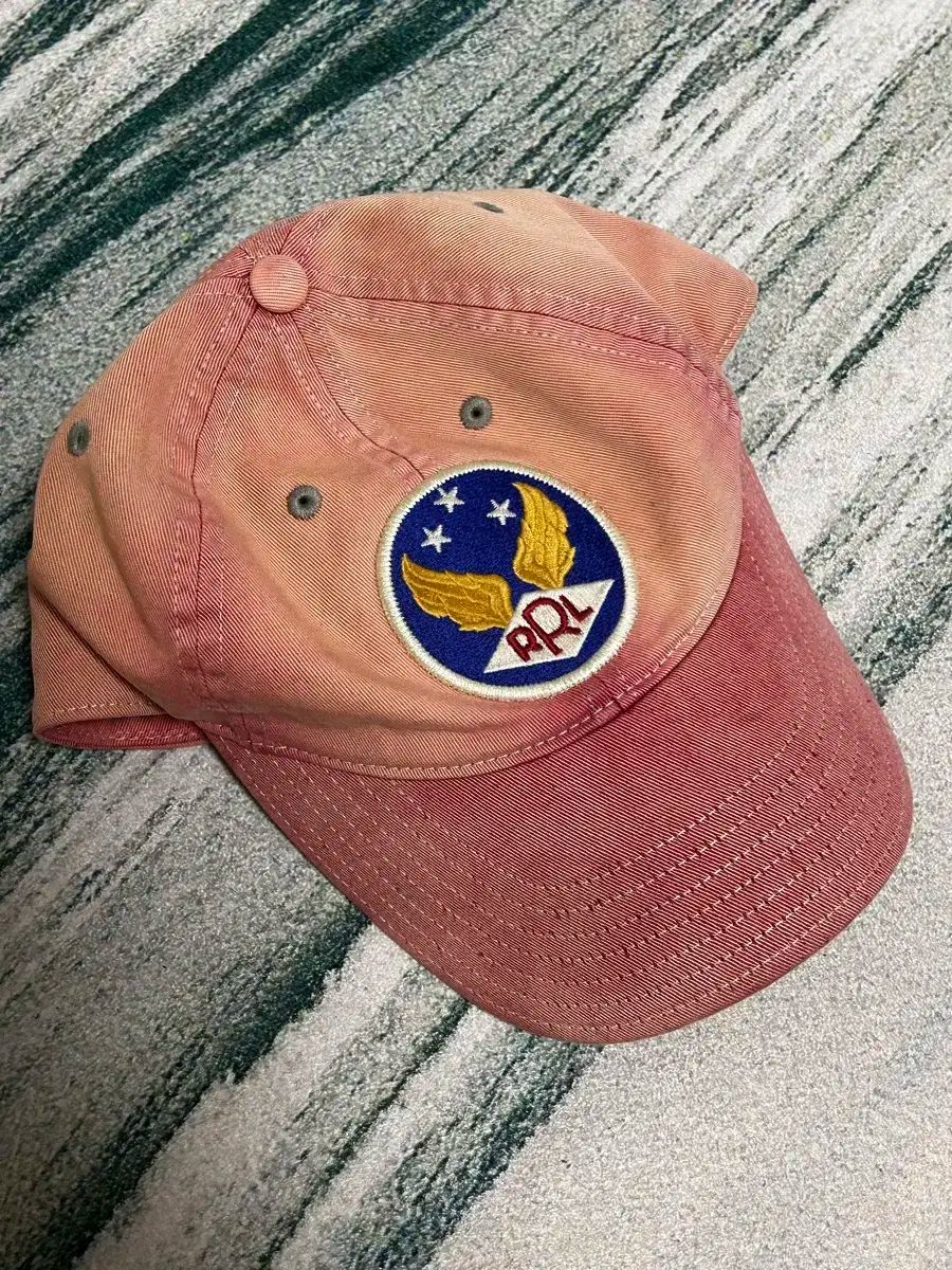 ダブルアールエル RRL ウィングロゴ ヘリンボーン ボールキャップ RRL