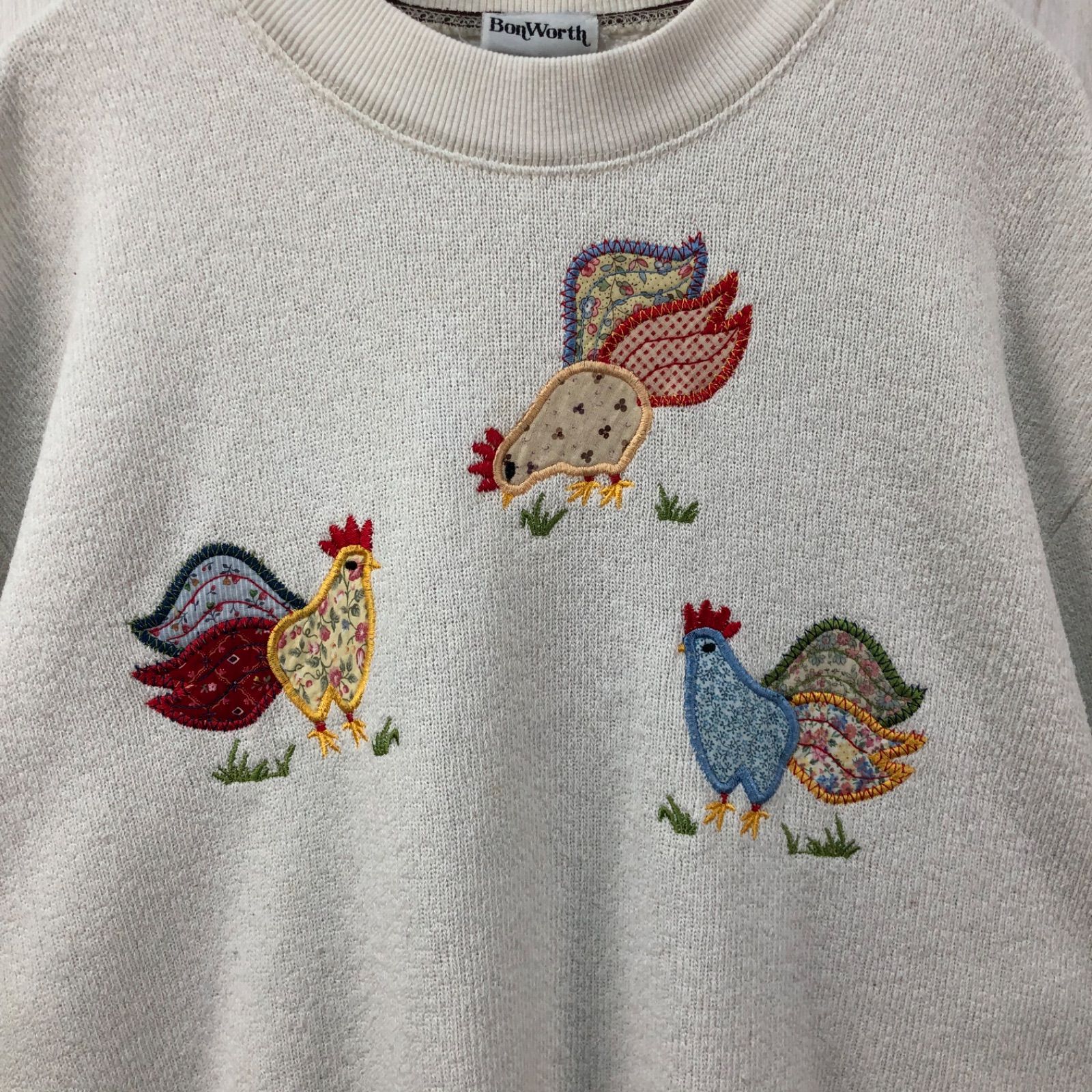 bonworth ボンワース スウェット トレーナー 刺繍デザイン