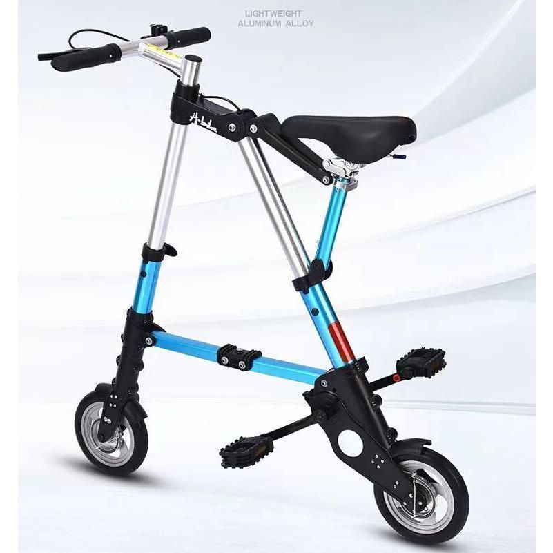 超軽量8インチ折り畳み自転車、チューブレス、ブラック 折りたたみ自転車 チューブレス 軽量 折りたたみ 自転車 超軽量