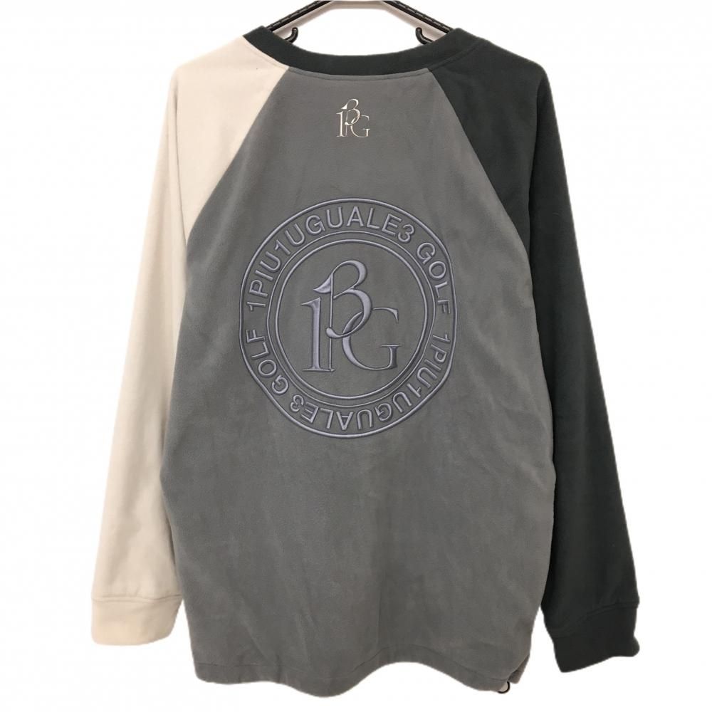 ウノピュウノウグァーレトレ フリーストレーナー グレー 白 Vネック 蓄熱裏地付 裾ドローコード メンズ VI M ゴルフウェア