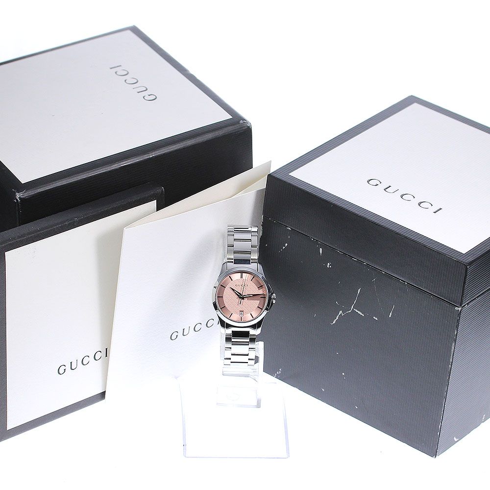 ☆良品 グッチ Gタイムレス 126.5 YA126524 レディース 【中古】 グッチ Gタイムレス 腕時計 時計 ステンレススチール 126.5/YA126524