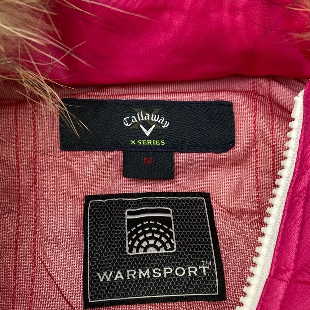 【新品】キャロウェイ ゴルフウェア ４WAY ダウンジャケット ベスト ピンク 新品】キャロウェイ ゴルフウェア 4WAY ダウンジャケット ベスト