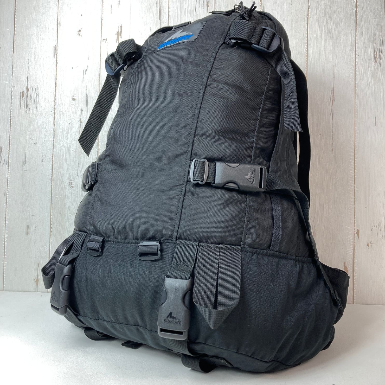 OneSize ブラック系 1996 Gregory グレゴリー デイ アンド ハーフ パック Day and a Half Pack Black モデル 青タグ 旧タグ ナイロン バッグ ストレージ バックパッ