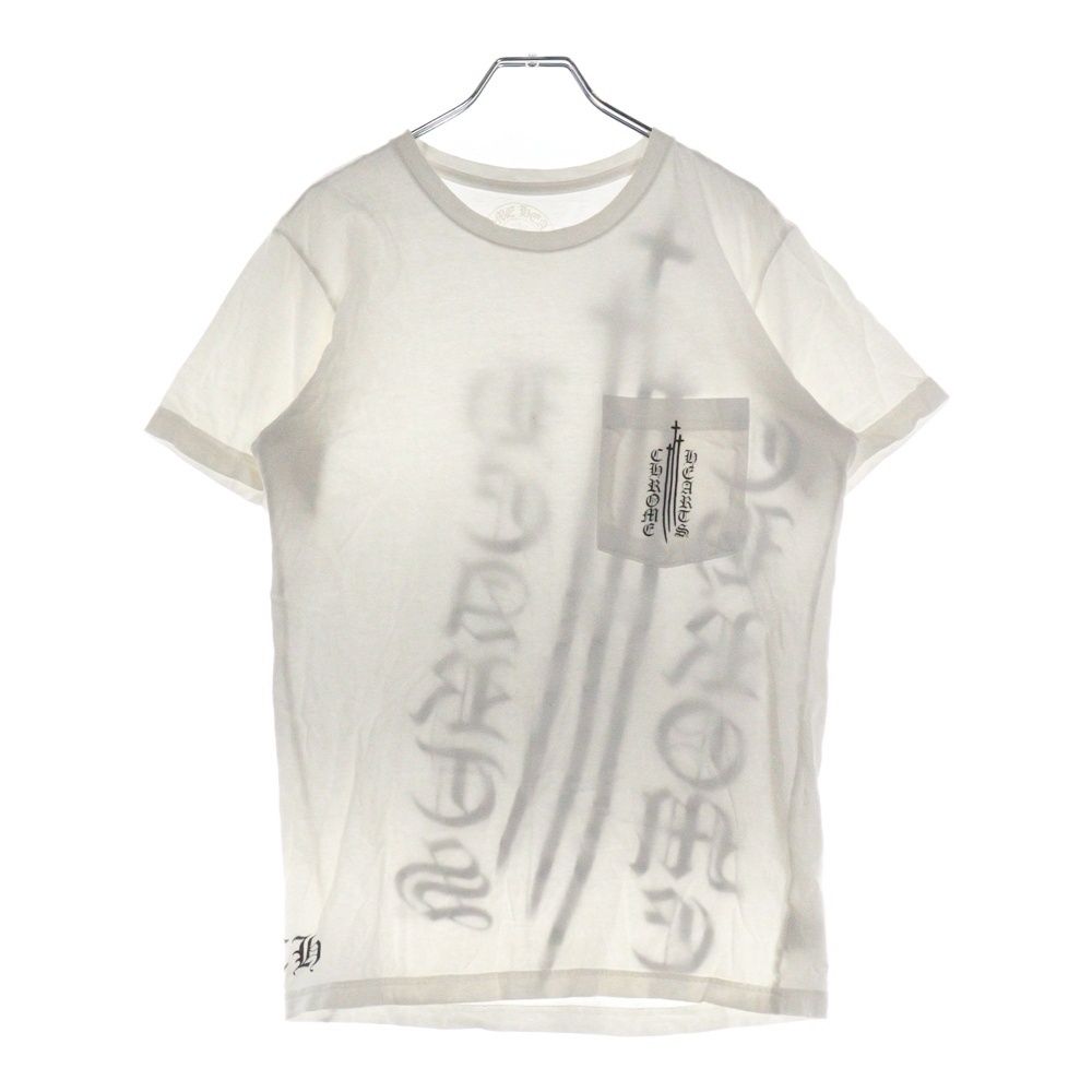 【最安値】クロムハーツTシャツ　RS3クロス　半袖　サイズL グレー CHROME HEARTS (クロムハーツ) RS3 CROSS TEE アールエススリー