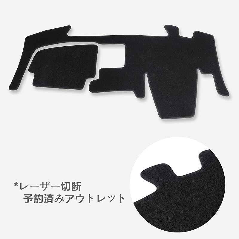 日産 ニッサン ルークス 40系 BA1 (中央にスピーカー付き) 専用 ダッシュボードマット 2020年-現行 B44A / B45A / B47A  / B48A ダッシュボードカバー 内装パーツ 日焼け防止 インテリア アクセサリー 0 - メルカリ