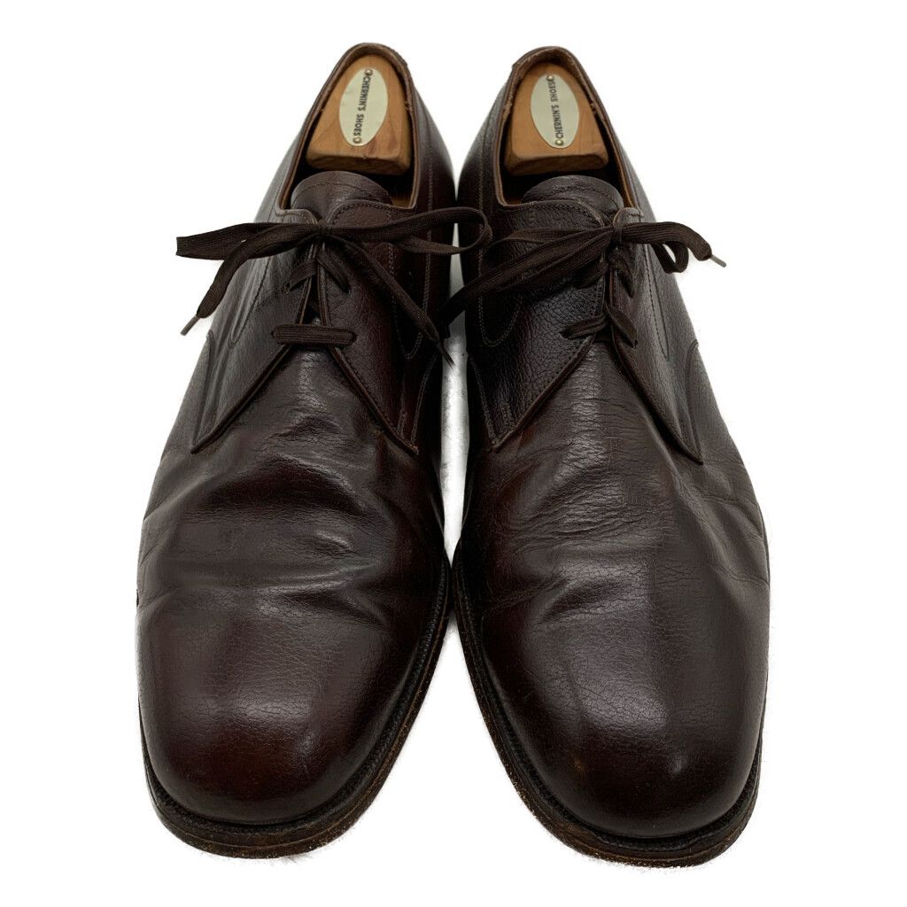 70年代 FLORSHEIM フローシャイム プレーントゥ 外羽根式 レザーシューズ ダークブラウン (メンズ 9 1/2 3E) 中古 古着 KA1818