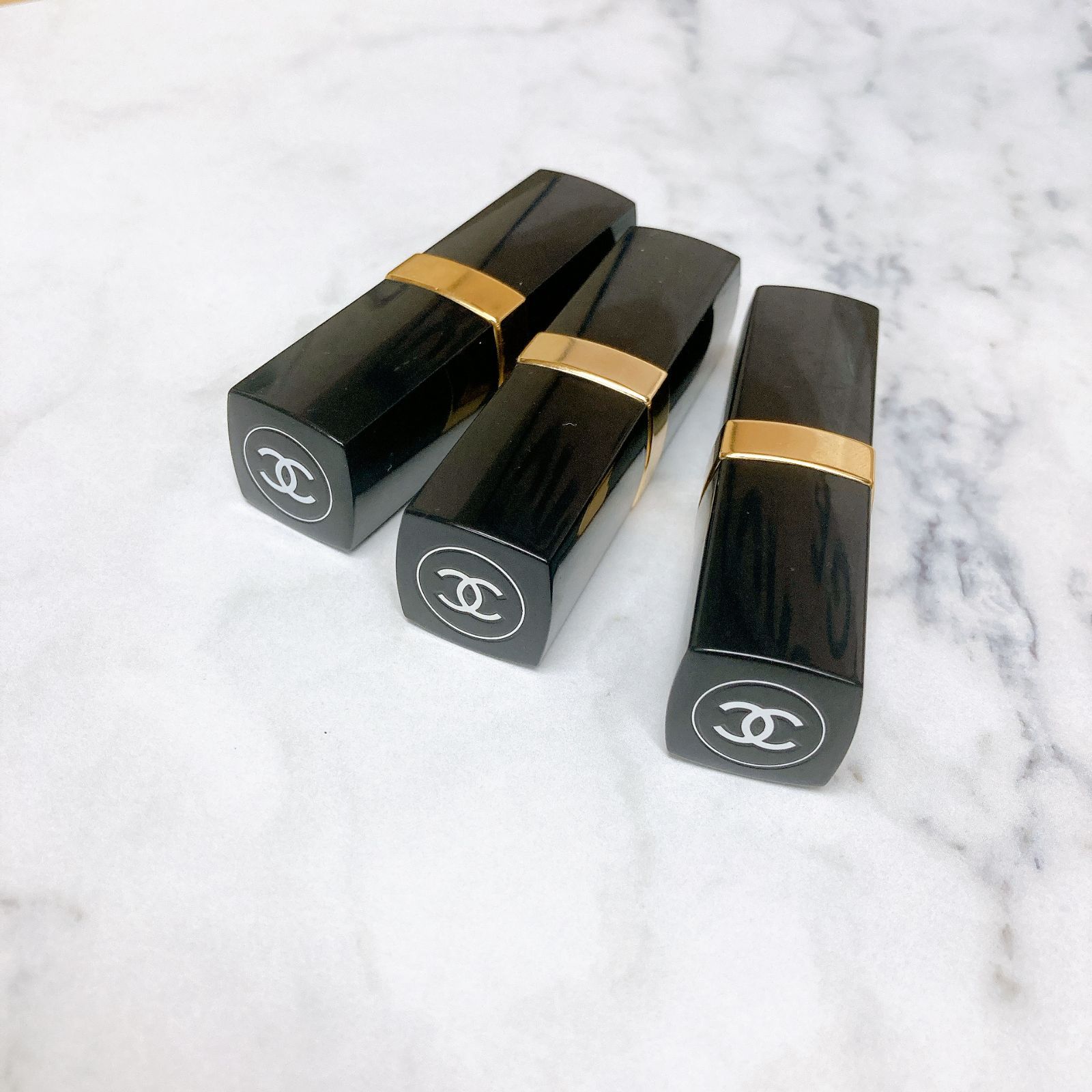CHANEL シャネル リップ ルージュ 口紅 オレンジ系 49 76 60 3点