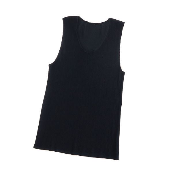 イッセイミヤケ プリーツプリーズ タンクトップ　 サイズ 3 PLEATS PLEASE ISSEY MIYAKE - プリーツプリーズ タンクトップ