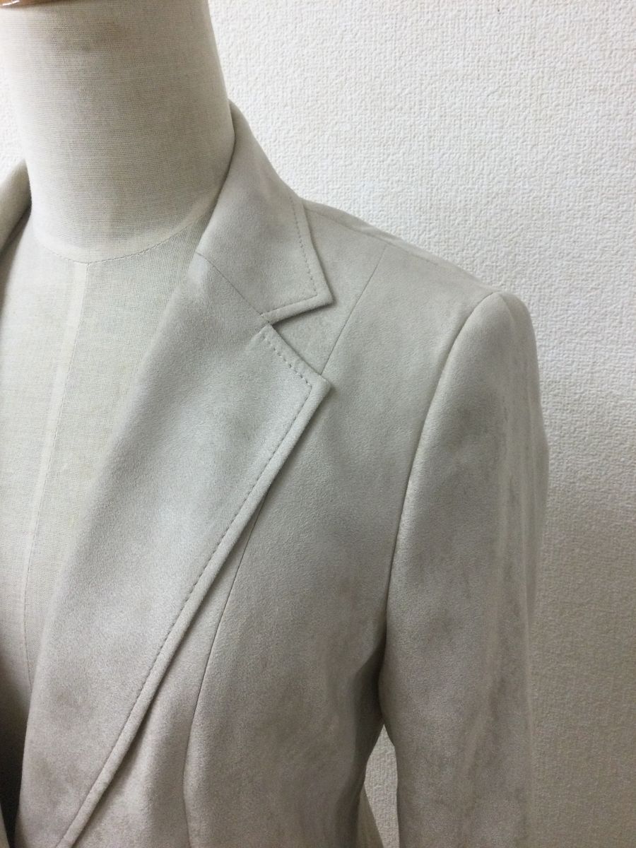 23区 ジャケット ベージュスーツ フェイクスエード サイズジャケット40 スカート38