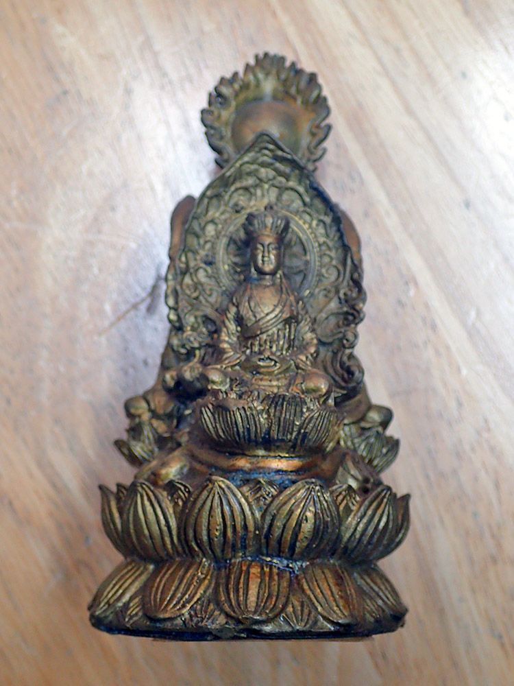 仏像】三面観音像 購入 仏像 三面観音 仏堂供養観音三聖仏像 鎮宅 辟邪