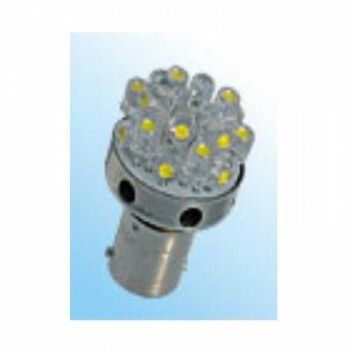 M＆Hマツシマ 1個 12v BA15S ホワイト 18LED スーパーワイドビーム L818S