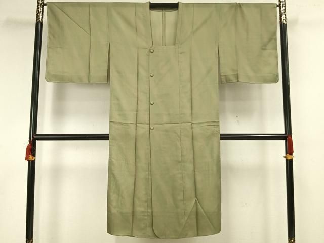 平和屋着物▽道行コート スリーシーズン 春夏秋 塵除け 紗 斜線文 ロングコート 正絹 AAAW1538fy