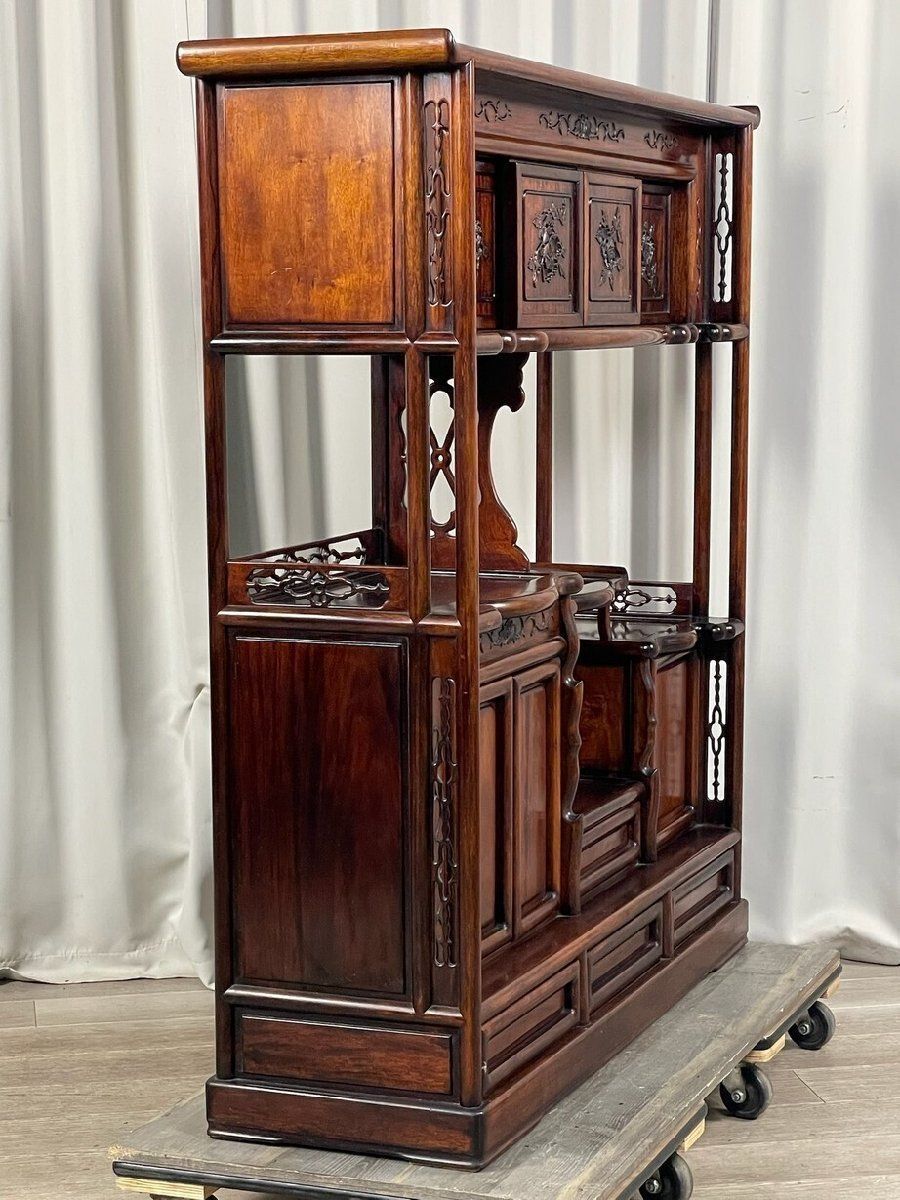 違い棚 茶棚 飾り棚 GMIH78○和モダン シェルフ ラック 飾り棚 違い棚