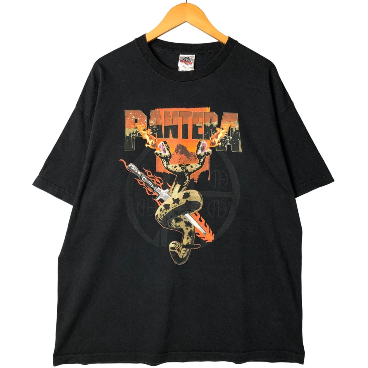 古着 ALSTYLE APPAREL and ACTIVEWEAR PANTERA パンテラ 蛇柄 パイソン柄 バンドTシャツ バンT メンズXXL相当|eaa585052